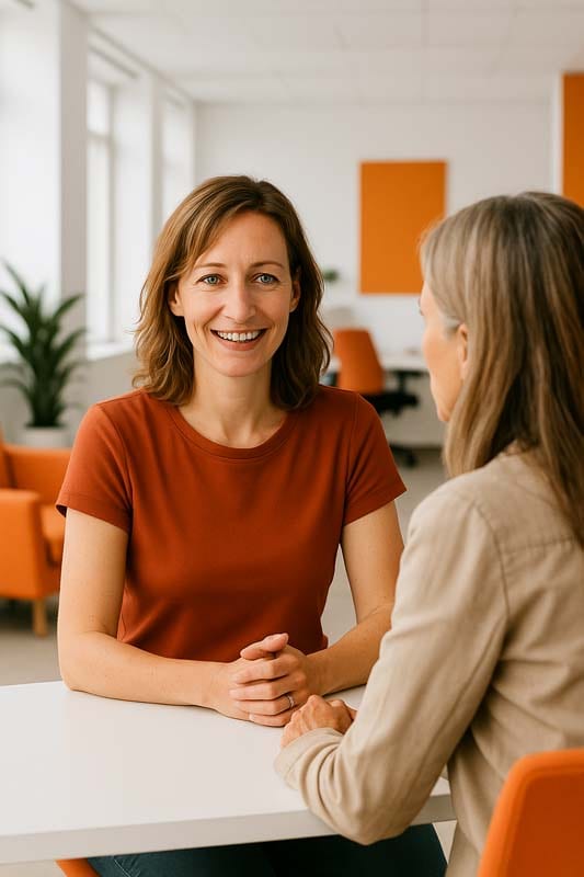 Werkreturn in gesprek met geplaatst personeel